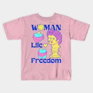 "Just A Girl Who Chooses Happy And Freedom In Life " Kids T-Shirt